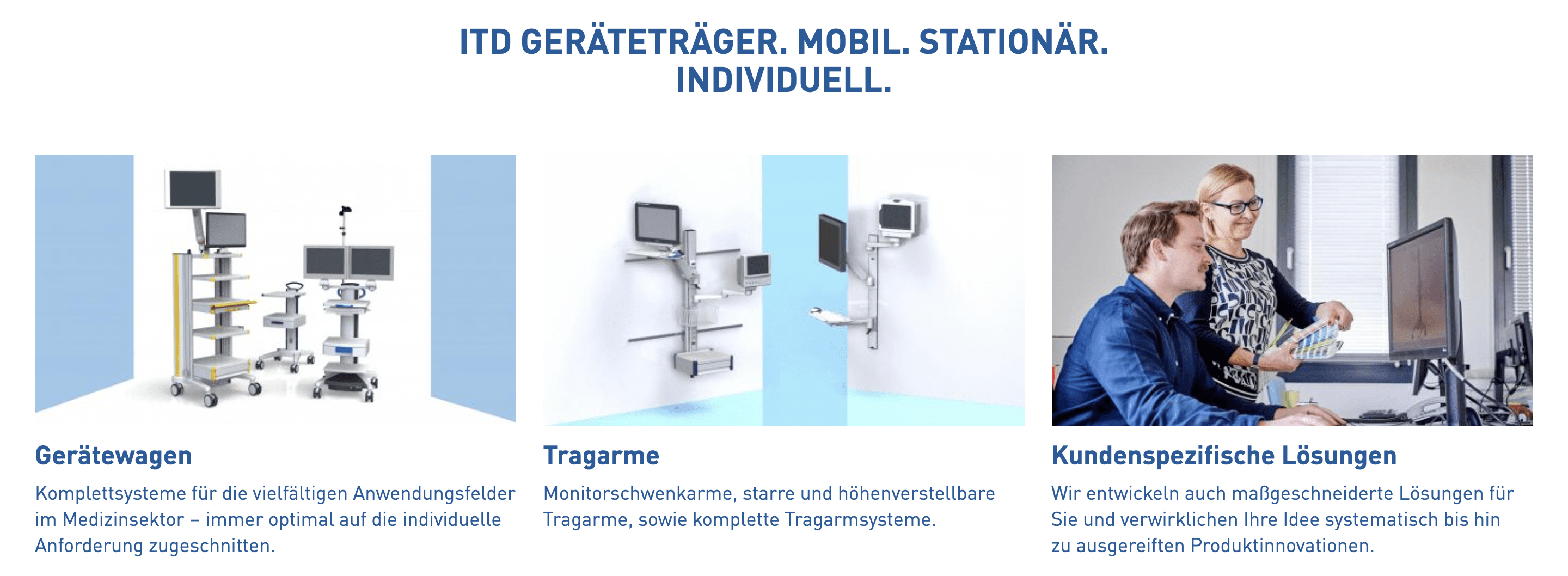 ITD Screenshot Produkte